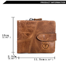 Load image into Gallery viewer, BUFF CAPTAIN 01 Multifunctional Detachable Vintage Leather Buckle Horizontal Wallet, 01(Coffee), 01(Brown)