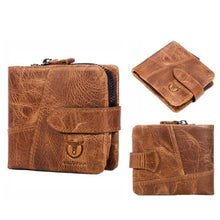 Load image into Gallery viewer, BUFF CAPTAIN 01 Multifunctional Detachable Vintage Leather Buckle Horizontal Wallet, 01(Coffee), 01(Brown)