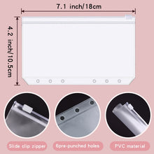 Load image into Gallery viewer, A6 Illusion Magic Square Loose-leaf PU Notebook Cash Budget Book, White, Black, Pink, Purple, Orange, Blue, Green, Milk Tea