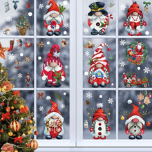 Load image into Gallery viewer, Christmas Static Glass Window Decoration Background Decorative Stickers, Dwarf, White Midget, Santa Claus+ Penguins, Santa Claus, White Santa Claus, Snowman, Ghost Elf