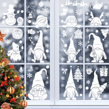 Load image into Gallery viewer, Christmas Static Glass Window Decoration Background Decorative Stickers, Dwarf, White Midget, Santa Claus+ Penguins, Santa Claus, White Santa Claus, Snowman, Ghost Elf