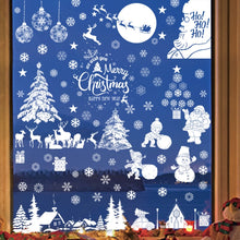 Load image into Gallery viewer, Christmas Static Glass Window Decoration Background Decorative Stickers, Dwarf, White Midget, Santa Claus+ Penguins, Santa Claus, White Santa Claus, Snowman, Ghost Elf
