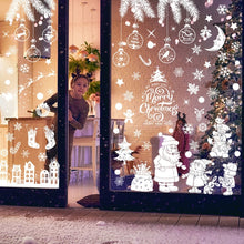 Load image into Gallery viewer, Christmas Static Glass Window Decoration Background Decorative Stickers, Dwarf, White Midget, Santa Claus+ Penguins, Santa Claus, White Santa Claus, Snowman, Ghost Elf