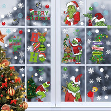 Load image into Gallery viewer, Christmas Static Glass Window Decoration Background Decorative Stickers, Dwarf, White Midget, Santa Claus+ Penguins, Santa Claus, White Santa Claus, Snowman, Ghost Elf