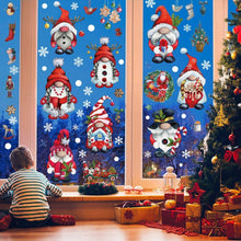 Load image into Gallery viewer, Christmas Static Glass Window Decoration Background Decorative Stickers, Dwarf, White Midget, Santa Claus+ Penguins, Santa Claus, White Santa Claus, Snowman, Ghost Elf