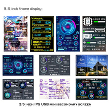 Load image into Gallery viewer, 3.5 InchIPS View All Computer Monitor USB Chassis Vice Screen, Set 1 (Black), Set 1 (White), Set 2 (Black), Set 2 (White), Set 3 (Black), Set 3 (White)