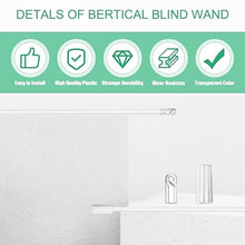 Load image into Gallery viewer, Blinds Acrylic Transparent Rod Move Light Rod With Hook Handle, Size: 24 Inch, 12 Inch Acrylic Transparent Rod, 17 Inch Acrylic Transparent Rod, 24 Inch Acrylic Transparent Rod