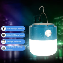 Load image into Gallery viewer, 105 Solar Rechargeable LED Bulb Light Camping Light Emergency Light with Flashlight Function, White, Blue, Orange