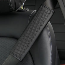 Load image into Gallery viewer, Fiber Leather Embossed Car Seat Belt Shoulder Cover Protector, 6.5X23cm