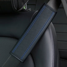 Load image into Gallery viewer, Fiber Leather Embossed Car Seat Belt Shoulder Cover Protector, 6.5X23cm