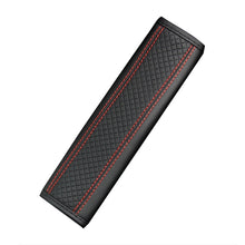 Load image into Gallery viewer, Fiber Leather Embossed Car Seat Belt Shoulder Cover Protector, 6.5X23cm