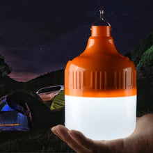 Load image into Gallery viewer, AB26 USB Charging LED Bulb Night Market Stall Lights Outdoor Camping Hanging Lamp, Power:, 30W (White), 60W (White), 80W (White), 100W (White), 200W (White), 300W (White), 80W (Orange), 100W (Orange), 200W (Orange), 300W (Orange)
