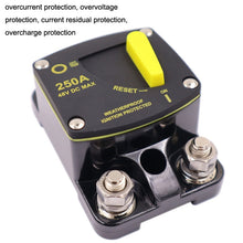 Load image into Gallery viewer, CB6 Car RV Yacht Audio Restore Insurance Holder Switch, 50A, 60A, 80A, 100A, 150A, 200A, 250A, 300A