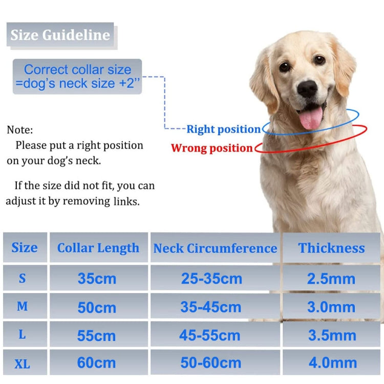 Cloth Tape Paste Detachable Training Stimulation Dog Collar, M 2.5mm x 35cm, L 3.0mm x 50cm, XL 3.5mm x 55cm, XXL 4.0mm x 60cm