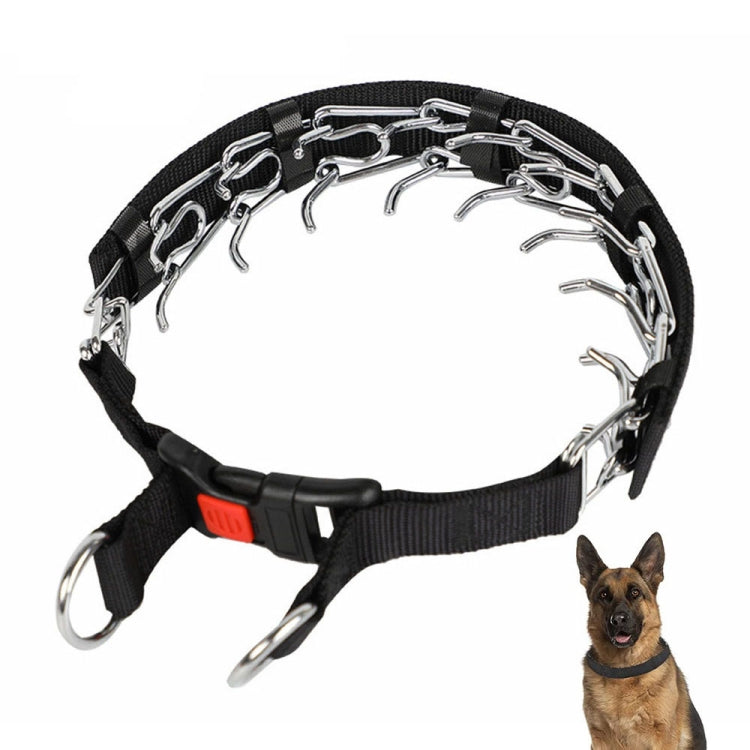 Cloth Tape Paste Detachable Training Stimulation Dog Collar, M 2.5mm x 35cm, L 3.0mm x 50cm, XL 3.5mm x 55cm, XXL 4.0mm x 60cm