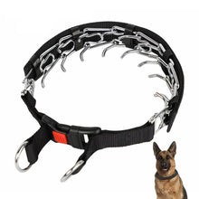 Load image into Gallery viewer, Cloth Tape Paste Detachable Training Stimulation Dog Collar, M 2.5mm x 35cm, L 3.0mm x 50cm, XL 3.5mm x 55cm, XXL 4.0mm x 60cm