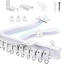 Load image into Gallery viewer, Model Steel Rail Bending Curtain Rail Flexible Guide Set, Size:, 5m White