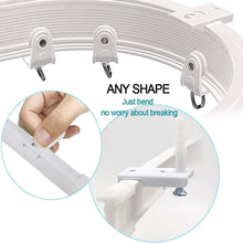 Load image into Gallery viewer, Model Steel Rail Bending Curtain Rail Flexible Guide Set, Size:, 5m White