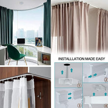 Load image into Gallery viewer, Model Steel Rail Bending Curtain Rail Flexible Guide Set, Size:, 5m White