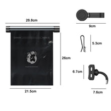 Load image into Gallery viewer, Car Mounted Garbage Bag  Folding Hanging Cleaning Organiser, Titanium Grey, Piano Black
