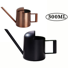 Load image into Gallery viewer, 300ML Stainless Steel Watering Can with Long Spout, Bronze, Black
