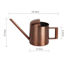 Load image into Gallery viewer, 300ML Stainless Steel Watering Can with Long Spout, Bronze, Black