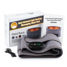 Load image into Gallery viewer, USB Charging Red Light Heating Massage Lumbar Belt Warming Waist Belt, Lumbar Belt