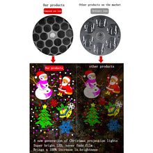 Load image into Gallery viewer, 4W LED Snowflake Christmas Decoration Projector Light with 16 Patterns, EU Plug, US Plug, UK Plug, AU Plug, USB 5V