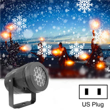Load image into Gallery viewer, KD-1001 LED Rotatable Christmas Decoration Snowflake Projector Light, US Plug, EU Plug, UK Plug, AU Plug