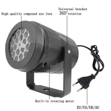 Load image into Gallery viewer, KD-1001 LED Rotatable Christmas Decoration Snowflake Projector Light, US Plug, EU Plug, UK Plug, AU Plug