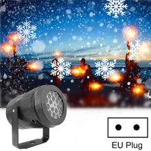 Load image into Gallery viewer, KD-1001 LED Rotatable Christmas Decoration Snowflake Projector Light, US Plug, EU Plug, UK Plug, AU Plug