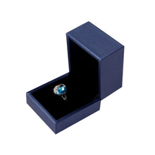 Load image into Gallery viewer, Brush PU Leather Jewelry Box Jewelry Gift Bag, Dark Blue Ring Box, Dark Blue Necklace Box, Royal Blue Handbag, Date Red Ring Box, Date Red Necklace Box, Wine Red Handbag