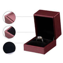 Load image into Gallery viewer, Brush PU Leather Jewelry Box Jewelry Gift Bag, Dark Blue Ring Box, Dark Blue Necklace Box, Royal Blue Handbag, Date Red Ring Box, Date Red Necklace Box, Wine Red Handbag