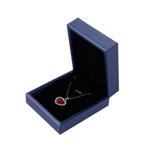 Load image into Gallery viewer, Brush PU Leather Jewelry Box Jewelry Gift Bag, Dark Blue Ring Box, Dark Blue Necklace Box, Royal Blue Handbag, Date Red Ring Box, Date Red Necklace Box, Wine Red Handbag