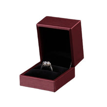 Load image into Gallery viewer, Brush PU Leather Jewelry Box Jewelry Gift Bag, Dark Blue Ring Box, Dark Blue Necklace Box, Royal Blue Handbag, Date Red Ring Box, Date Red Necklace Box, Wine Red Handbag