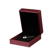 Load image into Gallery viewer, Brush PU Leather Jewelry Box Jewelry Gift Bag, Dark Blue Ring Box, Dark Blue Necklace Box, Royal Blue Handbag, Date Red Ring Box, Date Red Necklace Box, Wine Red Handbag
