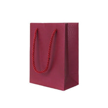 Load image into Gallery viewer, Brush PU Leather Jewelry Box Jewelry Gift Bag, Dark Blue Ring Box, Dark Blue Necklace Box, Royal Blue Handbag, Date Red Ring Box, Date Red Necklace Box, Wine Red Handbag