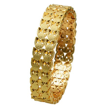 Load image into Gallery viewer, 24K Gold Plated Bracelets Women Wedding Sand Gold Bracelet, B-03, B-04, B-14, B-36, B-45, B-47, B-48, B-49, B-16, B-122, B-113, B-114, B-115, B-54, B-56, B-52, B-13, B-116, B-117, B-118, B-119, B-120, B-121