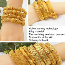 Load image into Gallery viewer, 24K Gold Plated Bracelets Women Wedding Sand Gold Bracelet, B-03, B-04, B-14, B-36, B-45, B-47, B-48, B-49, B-16, B-122, B-113, B-114, B-115, B-54, B-56, B-52, B-13, B-116, B-117, B-118, B-119, B-120, B-121