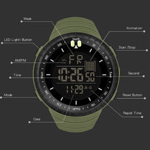 Load image into Gallery viewer, SYNOKE 9648-B Men Outdoor Waterproof Luminous Sports Electronic Watch