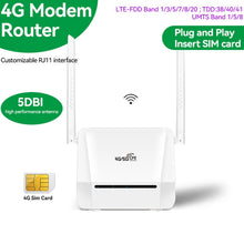 Load image into Gallery viewer, VR312 4G LTE Router 4G CPE FDD/TDD Card Mobile Router MOD Malay Version EU Plug, VR312 EU Plug White