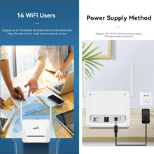 Load image into Gallery viewer, VR312 4G LTE Router 4G CPE FDD/TDD Card Mobile Router MOD Malay Version EU Plug, VR312 EU Plug White