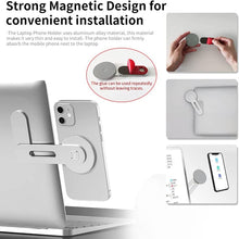 Load image into Gallery viewer, Laptop Phone Expansion Bracket Aluminum Magnetic Phone Stand
