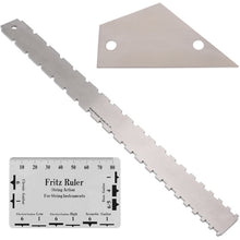 Load image into Gallery viewer, GNR3 Stainless Steel Measurement Bass Guitar Neck Ruler, Style:, Double Teeth, Double Teeth+String High Ruler, Double Teeth+Leveling Ruler, Double Teeth+Leveling Ruler+String High Ruler