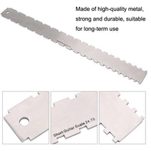 Load image into Gallery viewer, GNR3 Stainless Steel Measurement Bass Guitar Neck Ruler, Style:, Double Teeth, Double Teeth+String High Ruler, Double Teeth+Leveling Ruler, Double Teeth+Leveling Ruler+String High Ruler