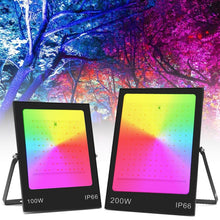 Load image into Gallery viewer, Colorful RGB Changing LED Flood Light With Remote Control, 30W, 50W, 100W, 200W