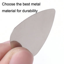 Load image into Gallery viewer, 10PCS Thumb Fingers Metal Stainless Steel Bayse Guitar Paddles, Steel Bayse Guitar Paddles