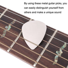 Load image into Gallery viewer, 10PCS Thumb Fingers Metal Stainless Steel Bayse Guitar Paddles, Steel Bayse Guitar Paddles