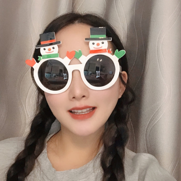 Christmas Weird Glasses Personalized Christmas Hair Clip, Scarf Snowman, Christmas Gifts, Snowman With Hat, Glitter Christmas Tree, Love Elderly Snowman, Green Polka Dot Tree, Big Christmas Tree With Balls, Single-sided Glitter Christmas Hat           ...