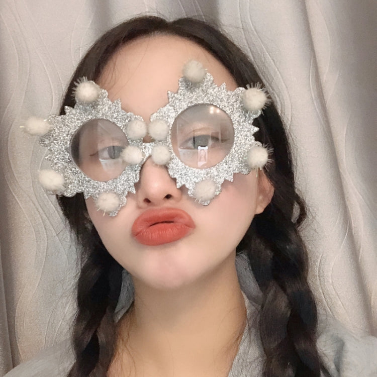 Christmas Weird Glasses Personalized Christmas Hair Clip, Scarf Snowman, Christmas Gifts, Snowman With Hat, Glitter Christmas Tree, Love Elderly Snowman, Green Polka Dot Tree, Big Christmas Tree With Balls, Single-sided Glitter Christmas Hat           ...